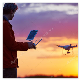 Ritratto di Luca, operatore drone certificato